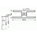 Amberlight H Shape SS Twin Burner & Venture Kit-10602-70301