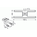 Broil Mate H Shape Stainless Steel Twin Burner & Venture Kit-10602-725LR