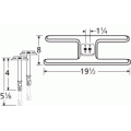 Charbroil H Shape Twin SS Burner & Venture Kit-10602-70201