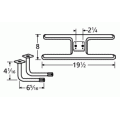 Charmglow H Shape SS Twin Burner & Venture-11002-77402