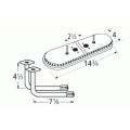 Charmglow Oval Shape SS Twin Burner & Venture Kit-15102-71112