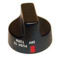 K-Mart  Black Control Knob-01700