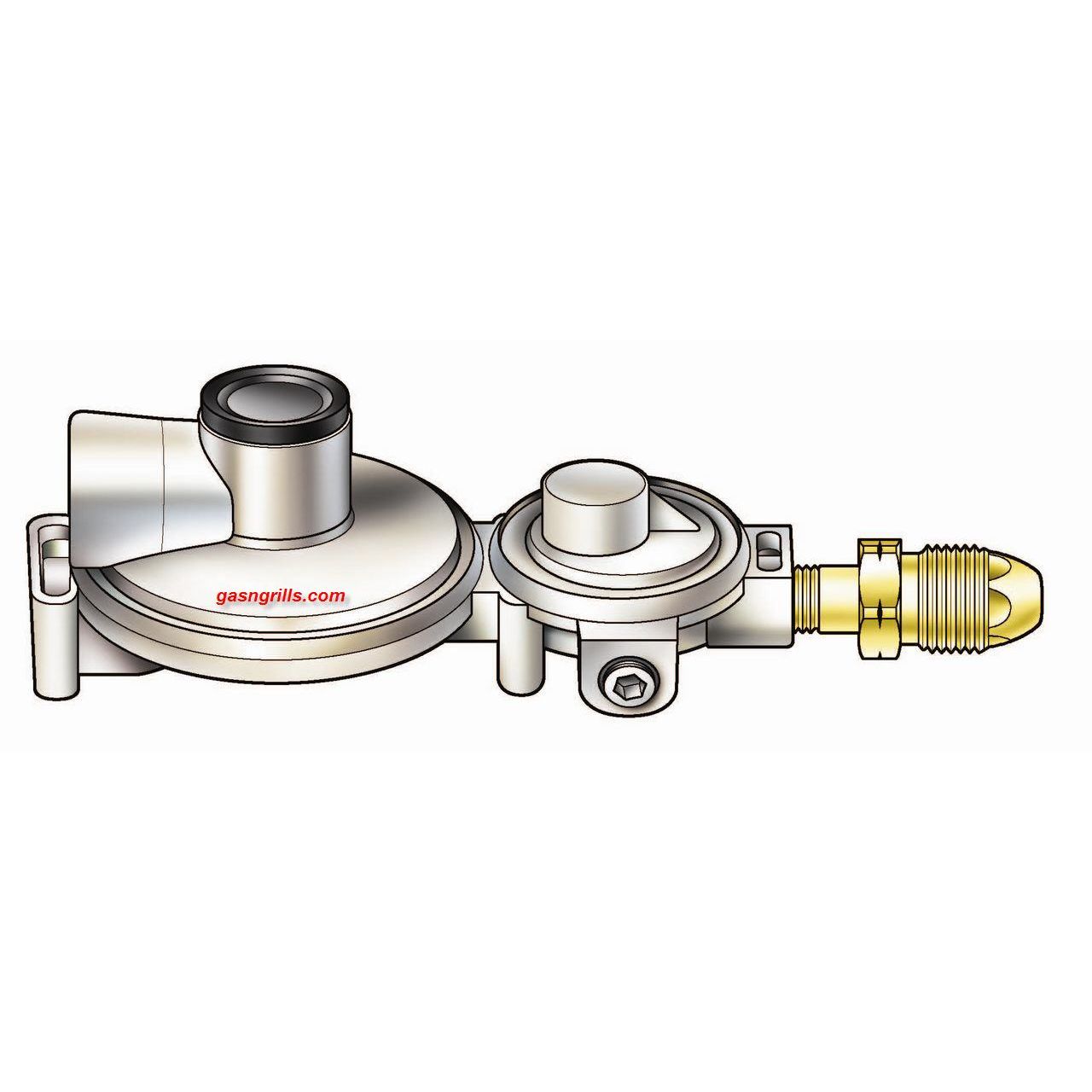 Suburban Two-Stage LP Regulator Kit With Excess Flow Valve - Horizontal Vent For RVs