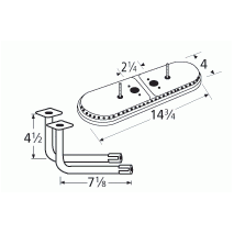 Sunbeam  Oval SS Twin Burner & Venture Kit-15102-71112