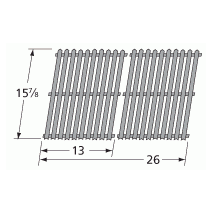 Four Seasons  Porcelain Steel Channel Cooking Grids-52612