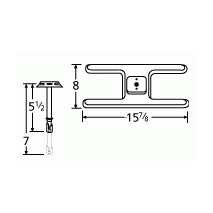 Thermos H Shape Single SS Burner & Venture Kit-10101-70301