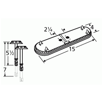 Sunbeam  Oval Shape SS Twin Burner & Venture Kit-11602-70301