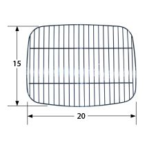 Backyard Grill Porcelain Coated Steel Wire Cooking Grids-51001