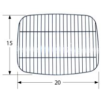 Backyard Grill Porcelain Coated Steel Wire Cooking Grids-51001