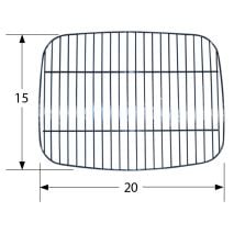 Backyard Grill Porcelain Coated Steel Wire Cooking Grids-51001