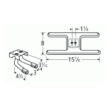 Broilmaster H Shape SS Twin Burner & Venture Kit-10502-725LR