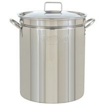 Stainless Steel 36-Qt Boil-Steam-Fry w/ Lid