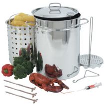 Stainless Steel 32-Qt Turkey Fryer (Pot Only)