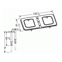 Jacuzzi Figure 8 Shape SS Twin Burner & Venture-14102-70301