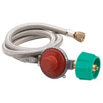 10 PSI HP Stainless Braided Hose & Regulator-M5HPR-1