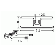 MHP H Shape Twin SS Burner & Venture Kit-11002-78002