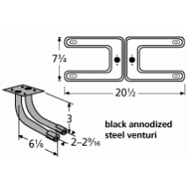 Broil King Stainless Steel Burner & Venture Kit-18202-78202