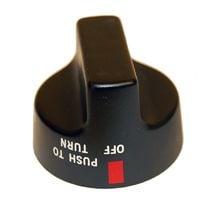 Great Outdoors Black Control Knob-01700