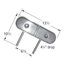 Charbroil SS Oval Twin Burners with Venture-11112