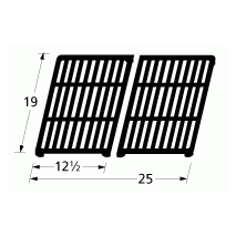Grill Chef  Porcelain Coated Cast Iron Cooking Grids-66662