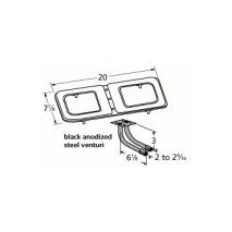 Kalamazoo H Shape Twin SS Burner & Venture Kit-14212-78202