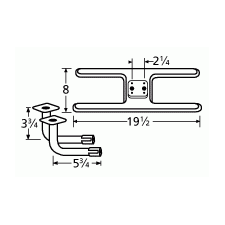 Sunbeam H Shape SS Twin Burner & Venture Kit-11002-74302