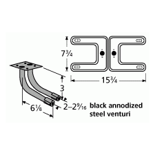 Sterling H Shape SS Single Burner & Venture Kit-18102-78202