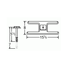 Kenmore H Shape Single SS Burner & Venture Kit-10101-70301
