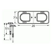 Jacuzzi Figure 8 Shape SS Twin Burner & Venture-14212-70301