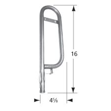 Master Forge  SS Burner with Curved Pipe- 1L351