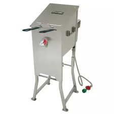4-Gal. SS Fryer with Two Stainless Steel Baskets
