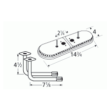 Charmglow Oval Shape SS Twin Burner & Venture Kit-15102-71112