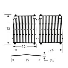Coleman Gloss Cast Iron Cooking Grids-61702