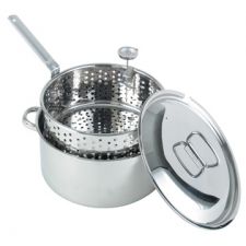 Stainless Steel 10-Qt. Pot with Basket and Lid