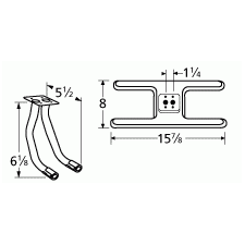 Great Outdoors H Shape Twin SS Burner And Venture Kit -10502-75072