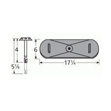Falcon Oval Shape Single CI Burner & Venture Kit-21401-70201