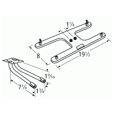 PGS H Shape Twin SS Burner & Venture Kit-10612-71302