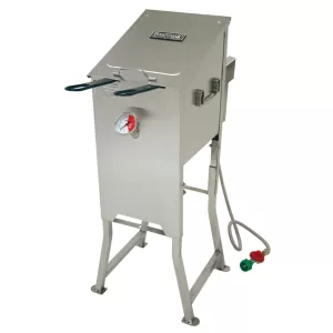 4-Gal. SS Fryer with Two Stainless Steel Baskets