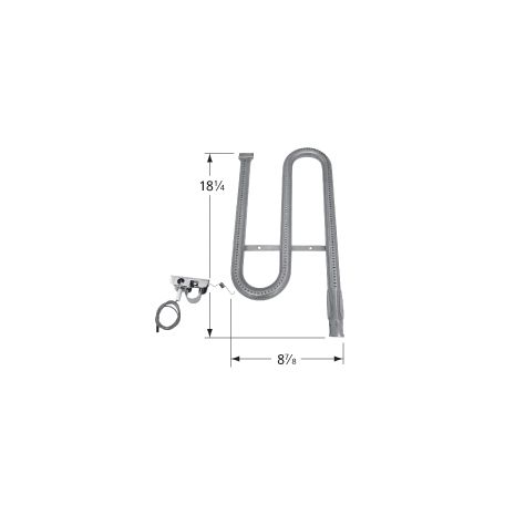 Ducane S Shape Stainless Steel Burner w/Collector Box-16511