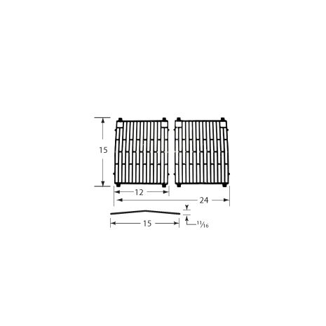 Broil King Gloss Cast Iron Cooking Grids-61702