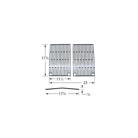 BBQ Grillware Gloss Cast Iron Cooking Grids-61902