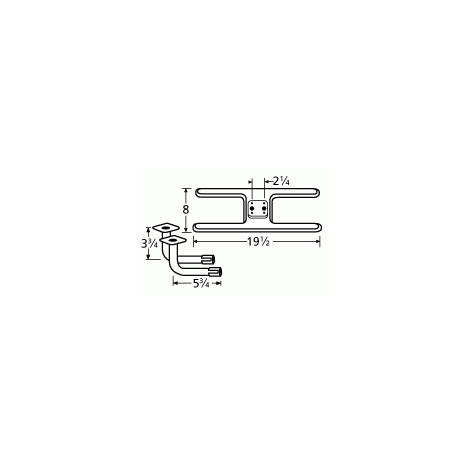 Sunbeam H Shape SS Twin Burner & Venture Kit-11002-74302
