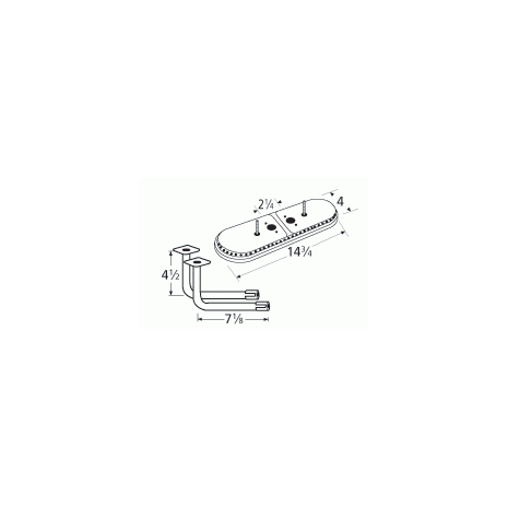 Sunbeam  Oval SS Twin Burner & Venture Kit-15102-71112