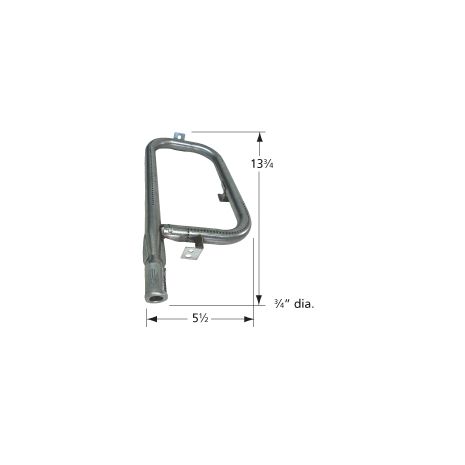 Uniflame Stainless Steel  Curved Pipe Burner-183R1
