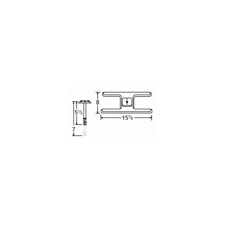Sunbeam H Shape Single SS Burner & Venture Kit-10101-70301