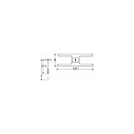 Sterling H Shape Single SS Burner & Venture Kit-10201-70301