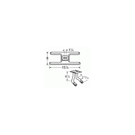 Great Outdoors H Shape Twin SS Burner & Venture Kit-10502-75052