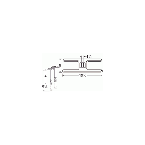 Patio Kitchen H Shape Twin SS Burner & Venture Kit-10602-70201
