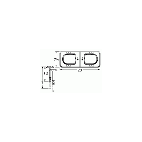 Jacuzzi Figure 8 Shape SS Twin Burner & Venture-14212-70301