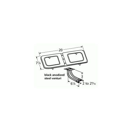 Broil King Stainless Steel Burner & Venture Kit-14212-78202